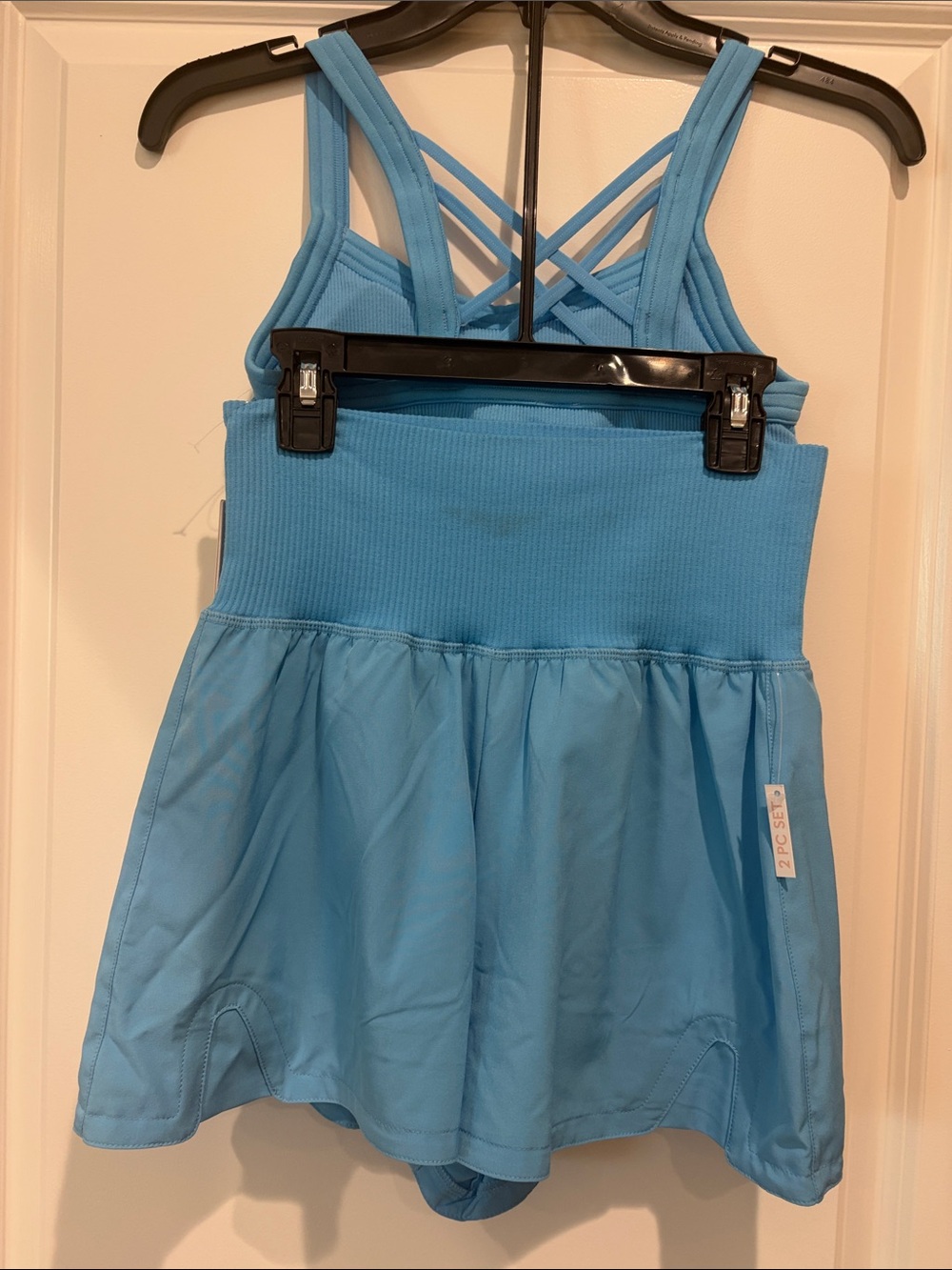 NWT Yogalicious Bonnie Blue Rib Seamless Claire Bra & Lightstreme Lyra Short, S - Picture 4 of 9